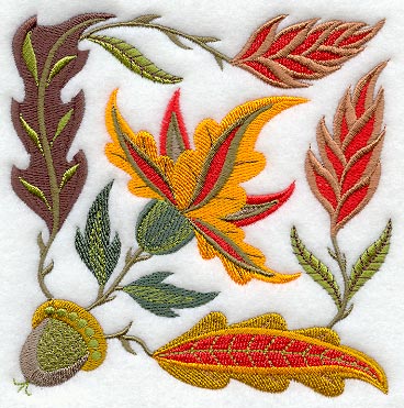 Jacobean Autumn Square