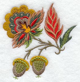 Jacobean Autumn Acorns
