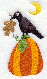 Rustic Pumpkin and Crow