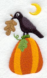 Rustic Pumpkin and Crow