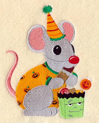 Mouse in Halloween Pajamas