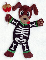 Puppy in Halloween Pajamas