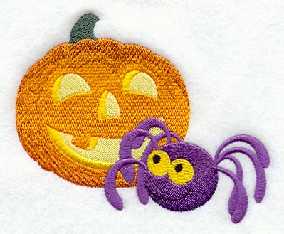 Jack-o-Lantern and Spider