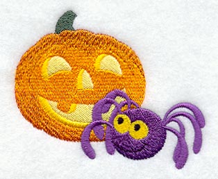 Jack-o-Lantern and Spider