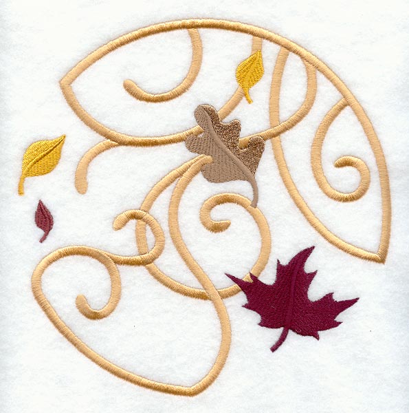 Twirling Leaf Circle