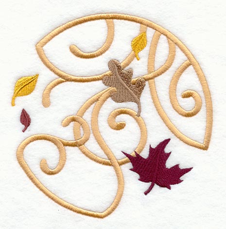 Twirling Leaf Circle