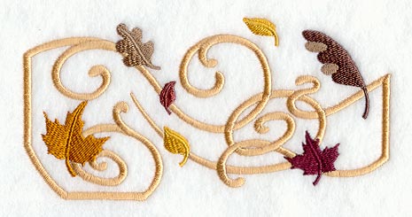 Twirling Leaf Rectangle