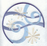 Swirling Snowflake Circle