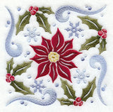 Winter Poinsettia Square