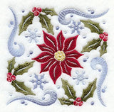 Winter Poinsettia Square