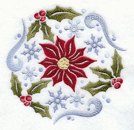 Winter Poinsettia Circle
