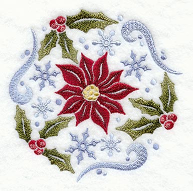 Winter Poinsettia Circle