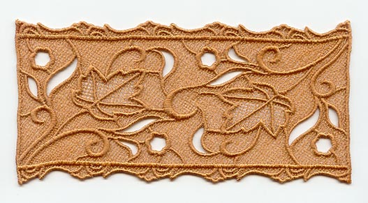 Autumn Leaf Rectangle (Lace)