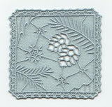 Snowflakes and Pine Cones Square (Lace)