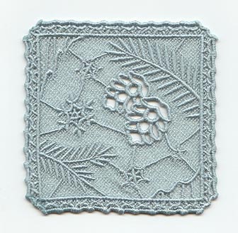 Snowflakes and Pine Cones Square (Lace)