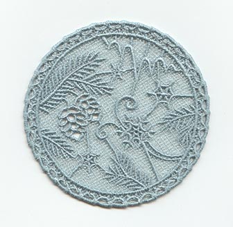 Snowflakes and Pine Cones Circle (Lace)