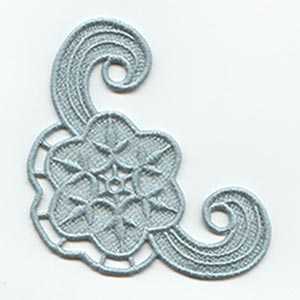 Snowflakes and Pine Cones Corner (Lace)