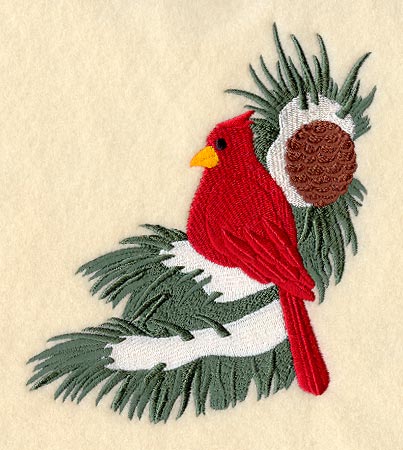 Snowy Cardinal Corner