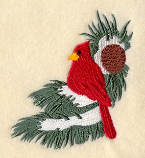 Snowy Cardinal Corner