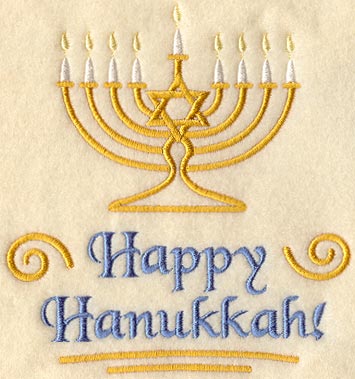 Happy Hanukkah and Menorah