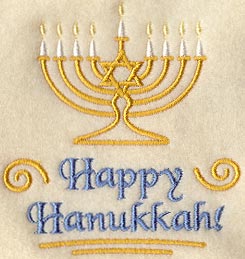 Happy Hanukkah and Menorah