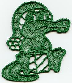 Christmas Alligator (Lace)