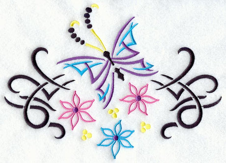 Urban Butterfly and Flowers