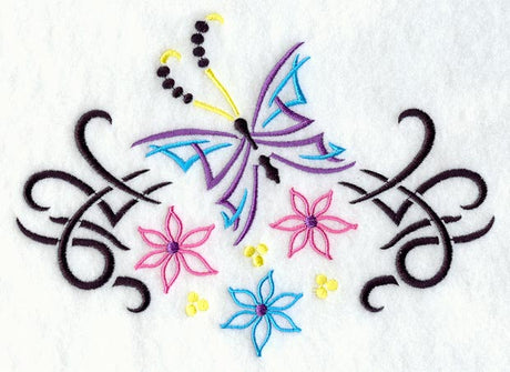 Urban Butterfly and Flowers