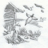 Pheasant and Country Scene