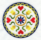 Hearts and Flowers Pennsylvania Dutch Hex Sign