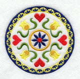 Hearts and Flowers Pennsylvania Dutch Hex Sign