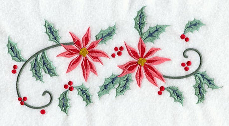 Christmas Wish Poinsettia Rectangle