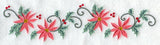 Christmas Wish Poinsettia Border