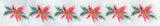 Christmas Wish Poinsettia Thin Border