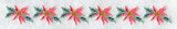 Christmas Wish Poinsettia Thin Border