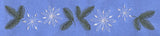 Pine Cones and Snowflakes Border (Vintage)