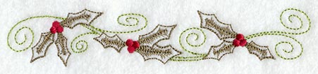 Christmas Holly Border (Vintage)