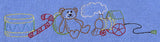 Christmas Morning Toys Border (Vintage)