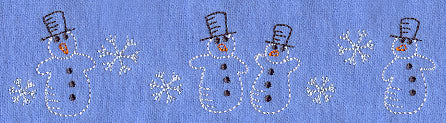 Joyful Snowmen Border (Vintage)