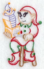 Santa's Elf and Jack-in-the-Box (Vintage)