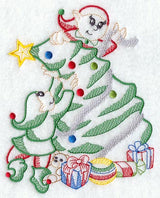 Santa's Elves and Christmas Tree (Vintage)