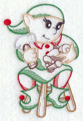 Santa's Elf and Toy (Vintage)