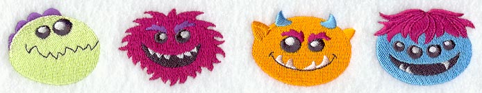 Mischievous Monsters Border