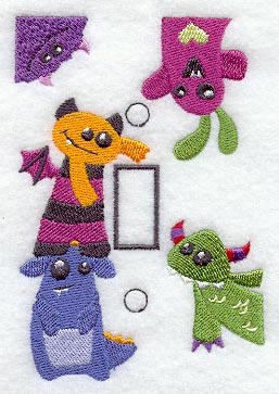 Jumble o' Monsters Switchplate Cover (Single)