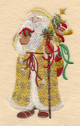 Victorian Santa with Staff