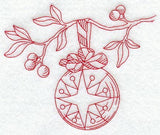 Starburst Ornament (Redwork)
