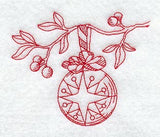 Starburst Ornament (Redwork)