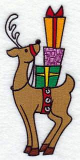 Jolly Reindeer with Gifts