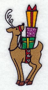 Jolly Reindeer with Gifts