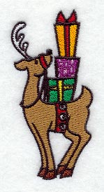 Jolly Reindeer with Gifts